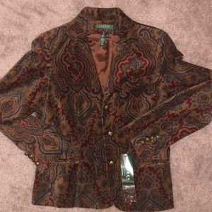 Ralph Lauren velveteen jacket Size Petite Large